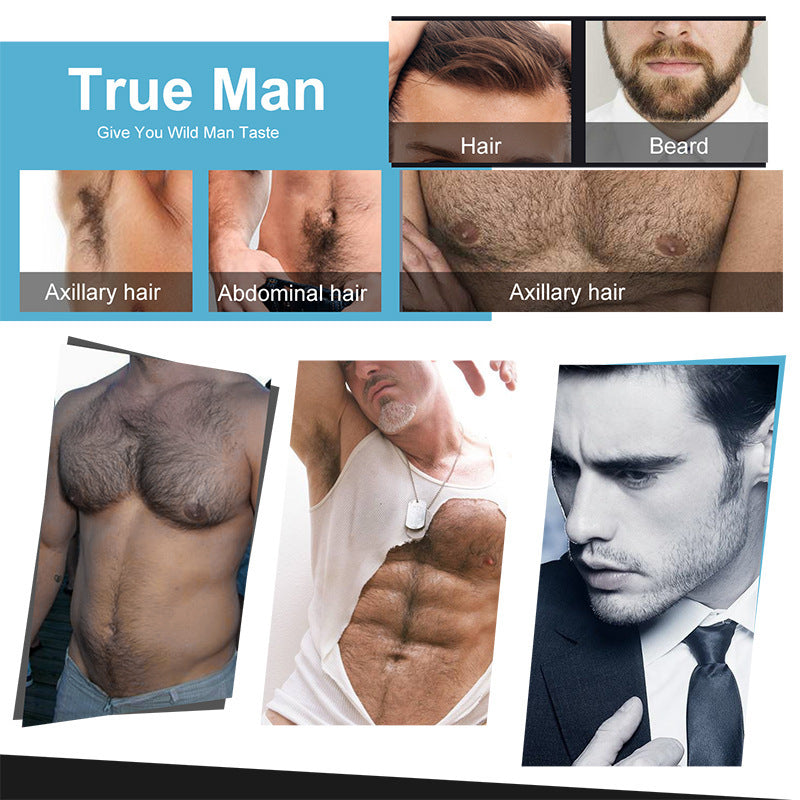 Beard Growth Liquid & Care Set