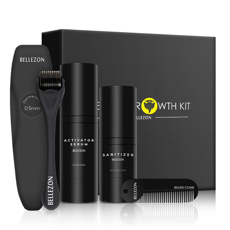 Beard Growth Liquid & Care Set