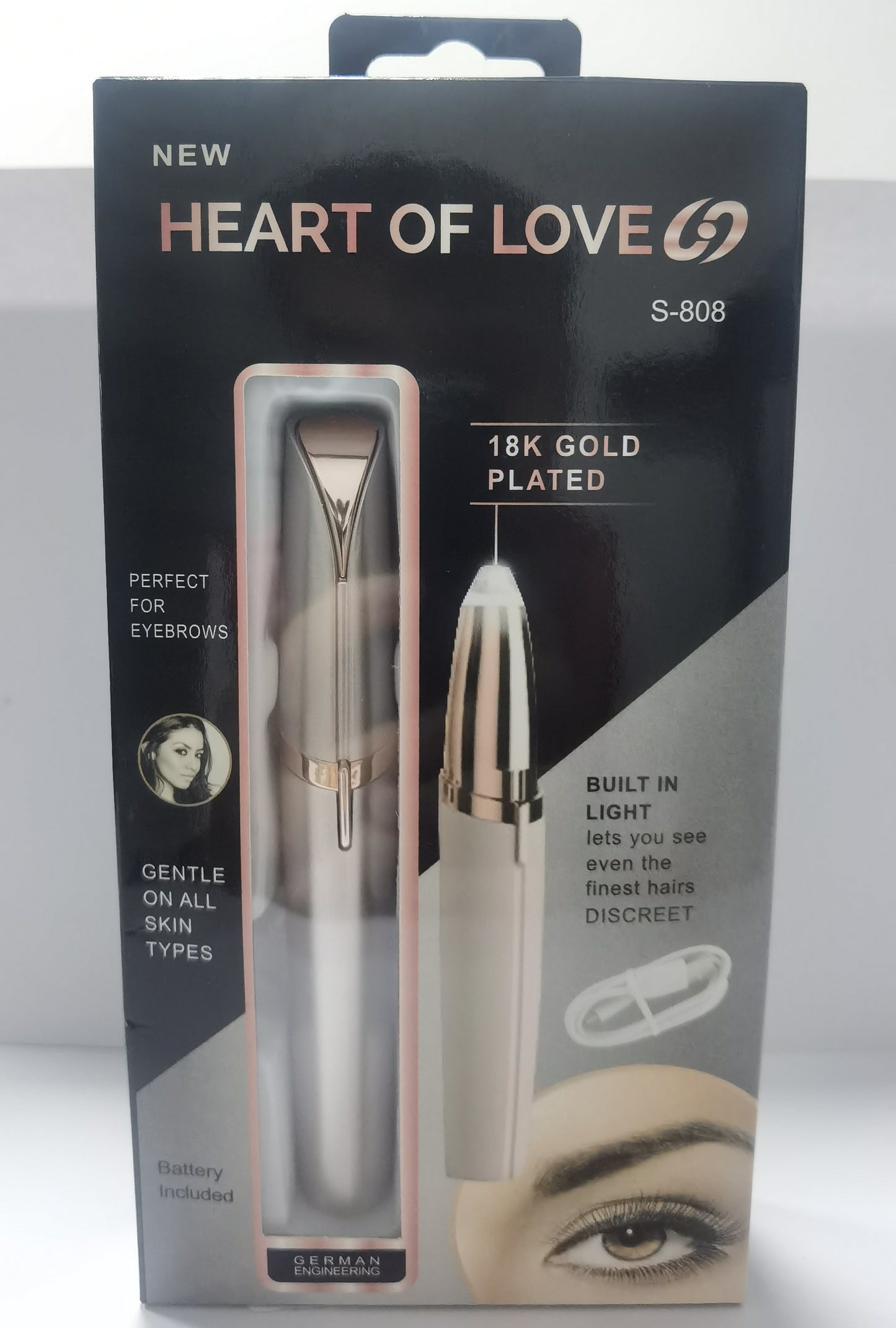 TrendEsse Eyebrow Trimmer with LED Light