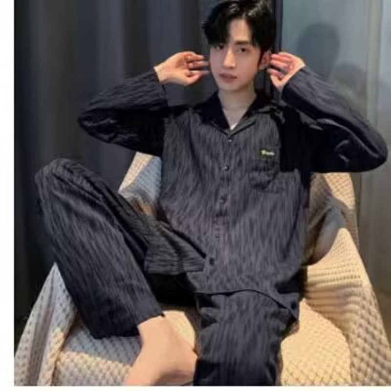 Men's Cotton Long-Sleeve Pajama Set