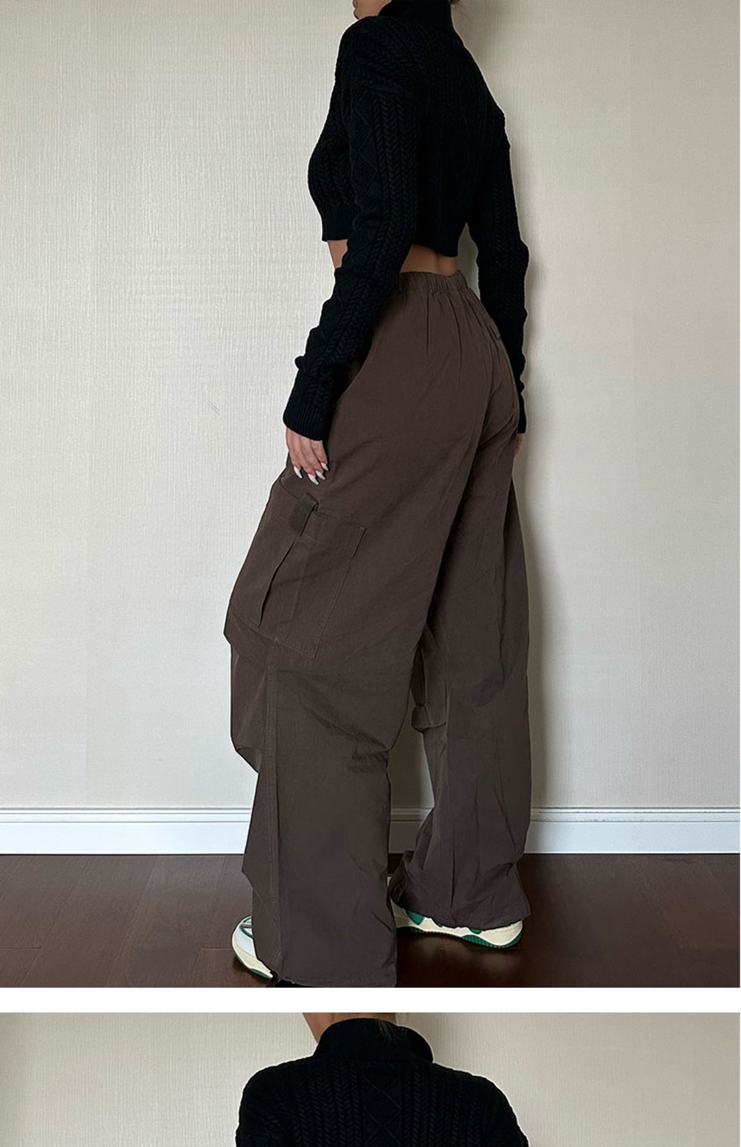 Women's Straight-Leg Loose Cargo Pants