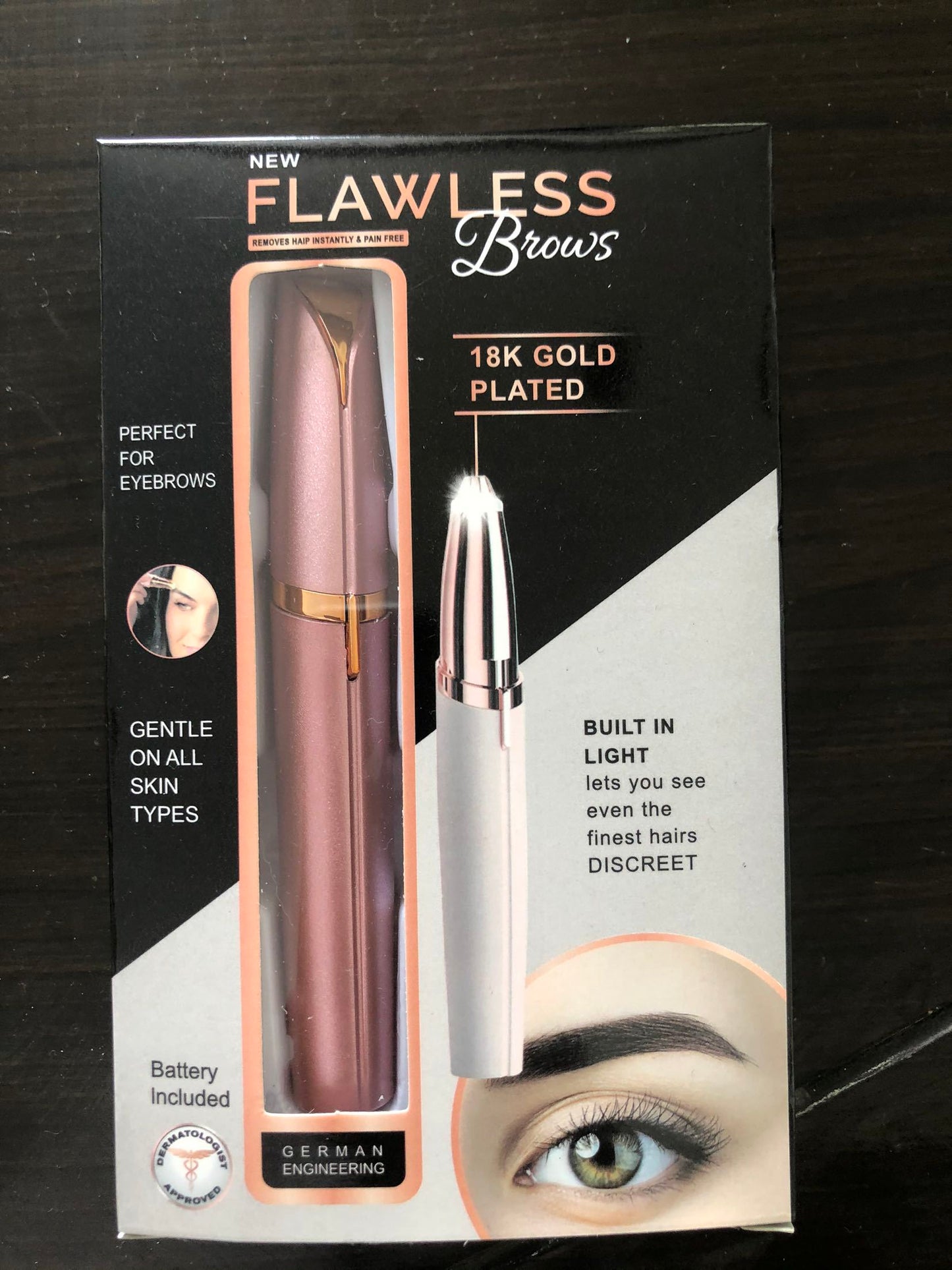 TrendEsse Eyebrow Trimmer with LED Light