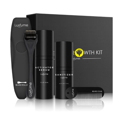 Beard Growth Liquid & Care Set