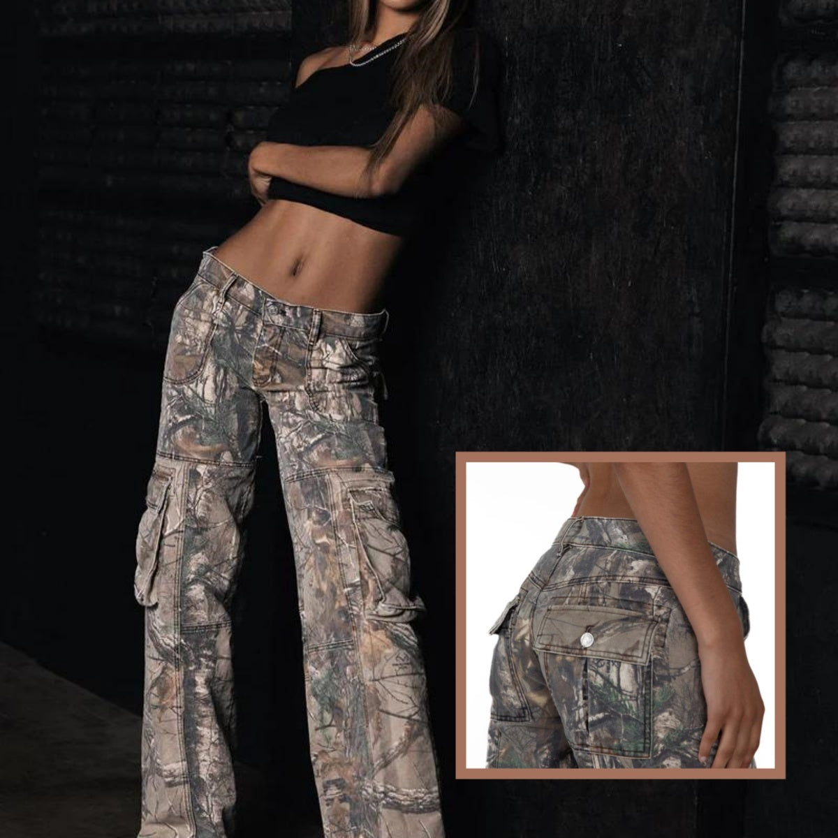 Hip Hop Retro Street Camouflage Cargo Pants