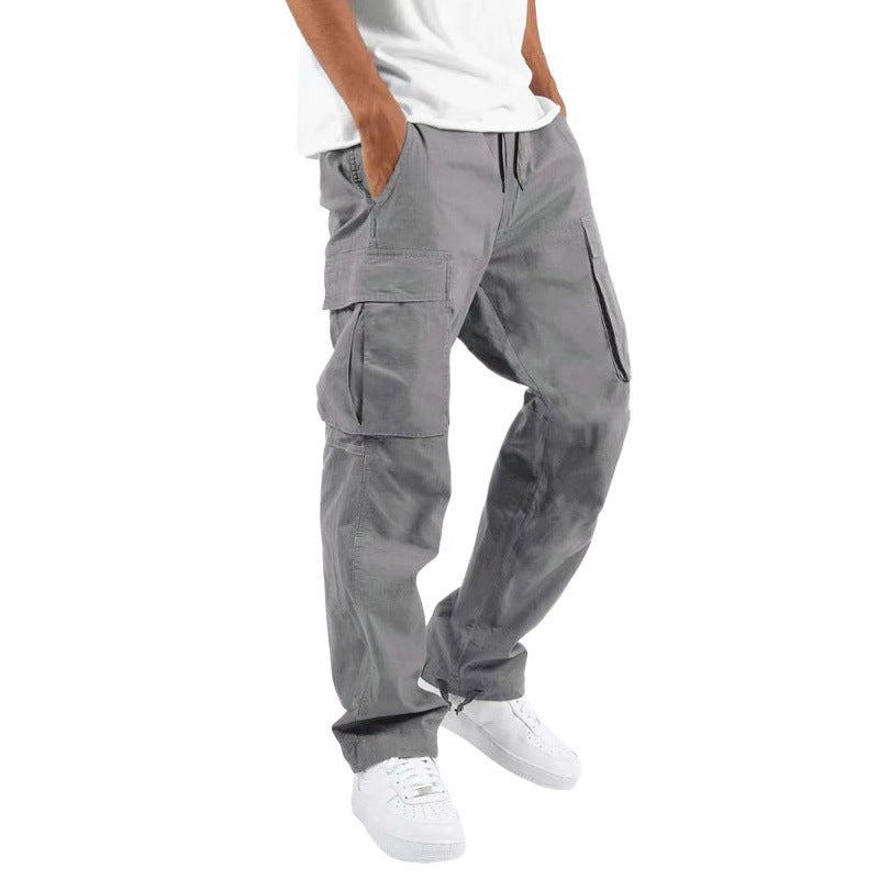 Multi-Pocket Loose-Fit Cargo Pants