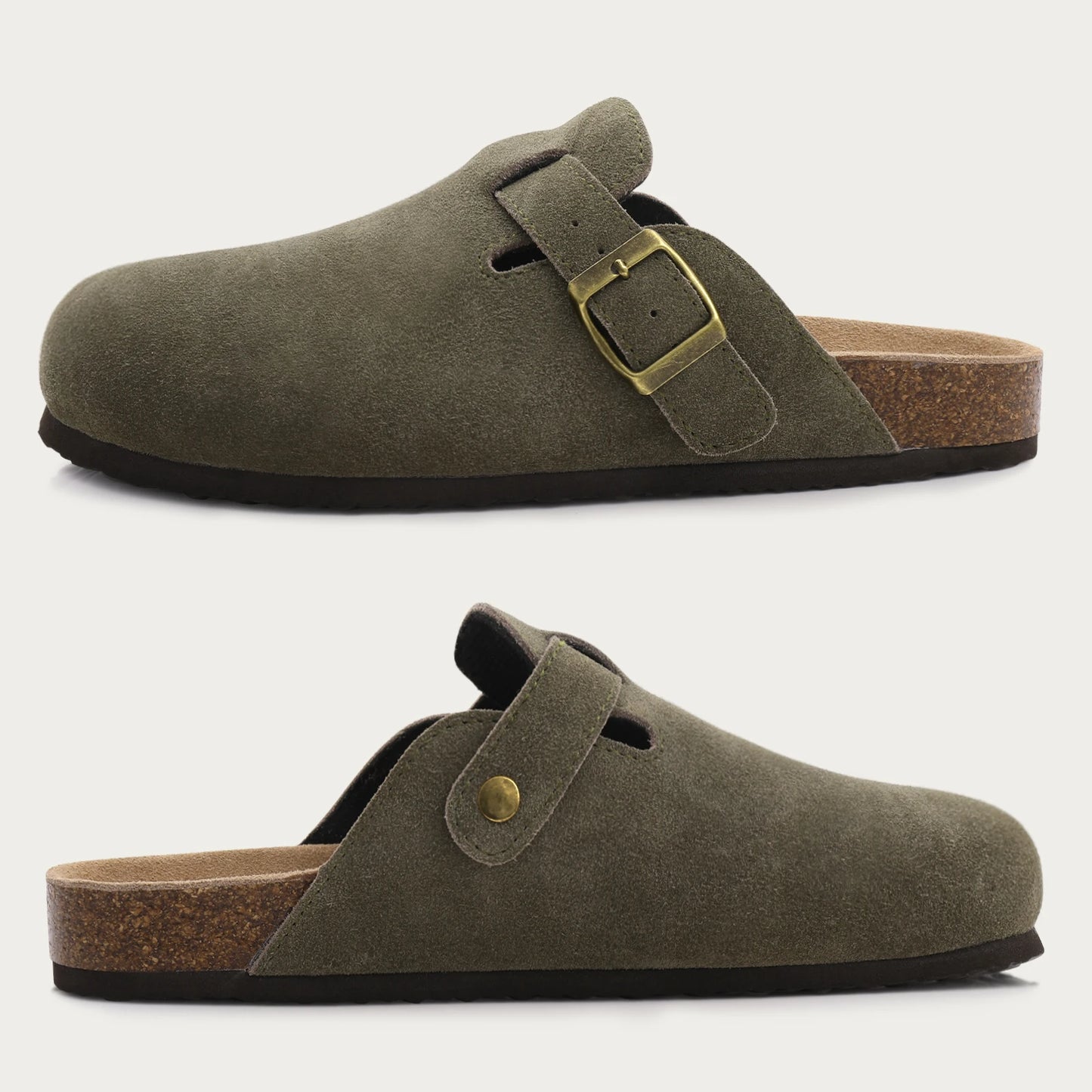 Comfy Suede Arch Support Slides
