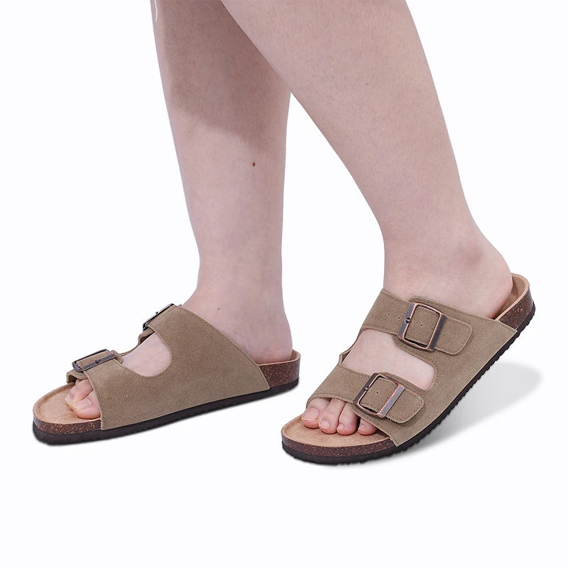Comfy Suede Arch Support Slides