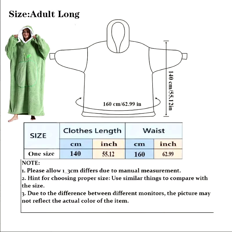 Cozy Wearable Blanket Hoodie
