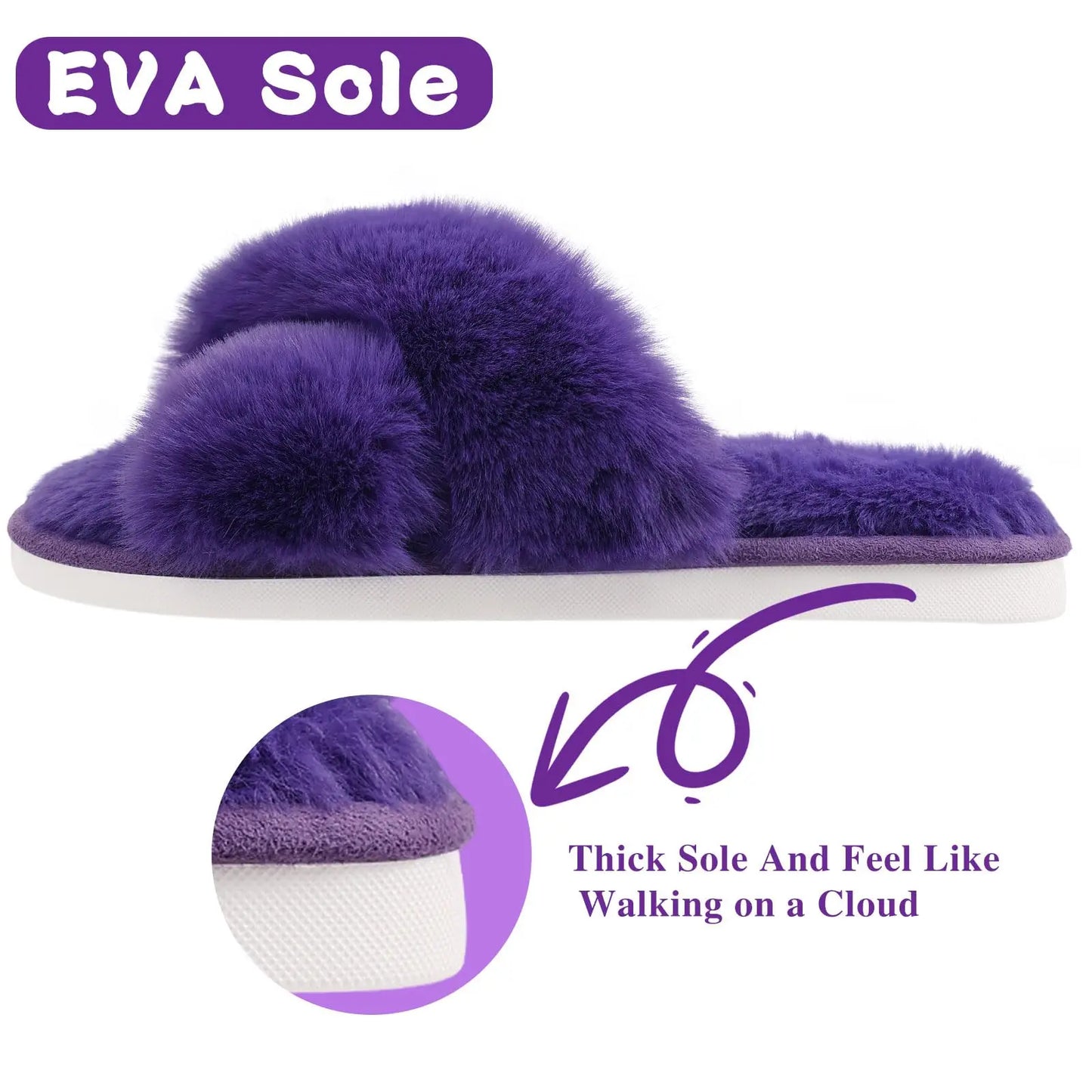 Cozy Cloud Fluffy Slippers