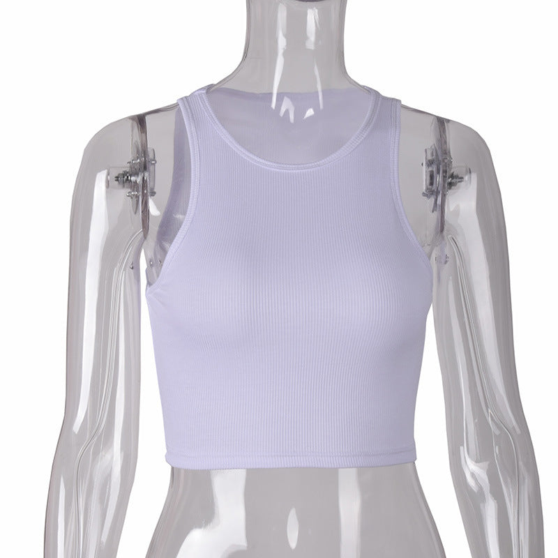 Women's Sleeveless Camisole Crop Top