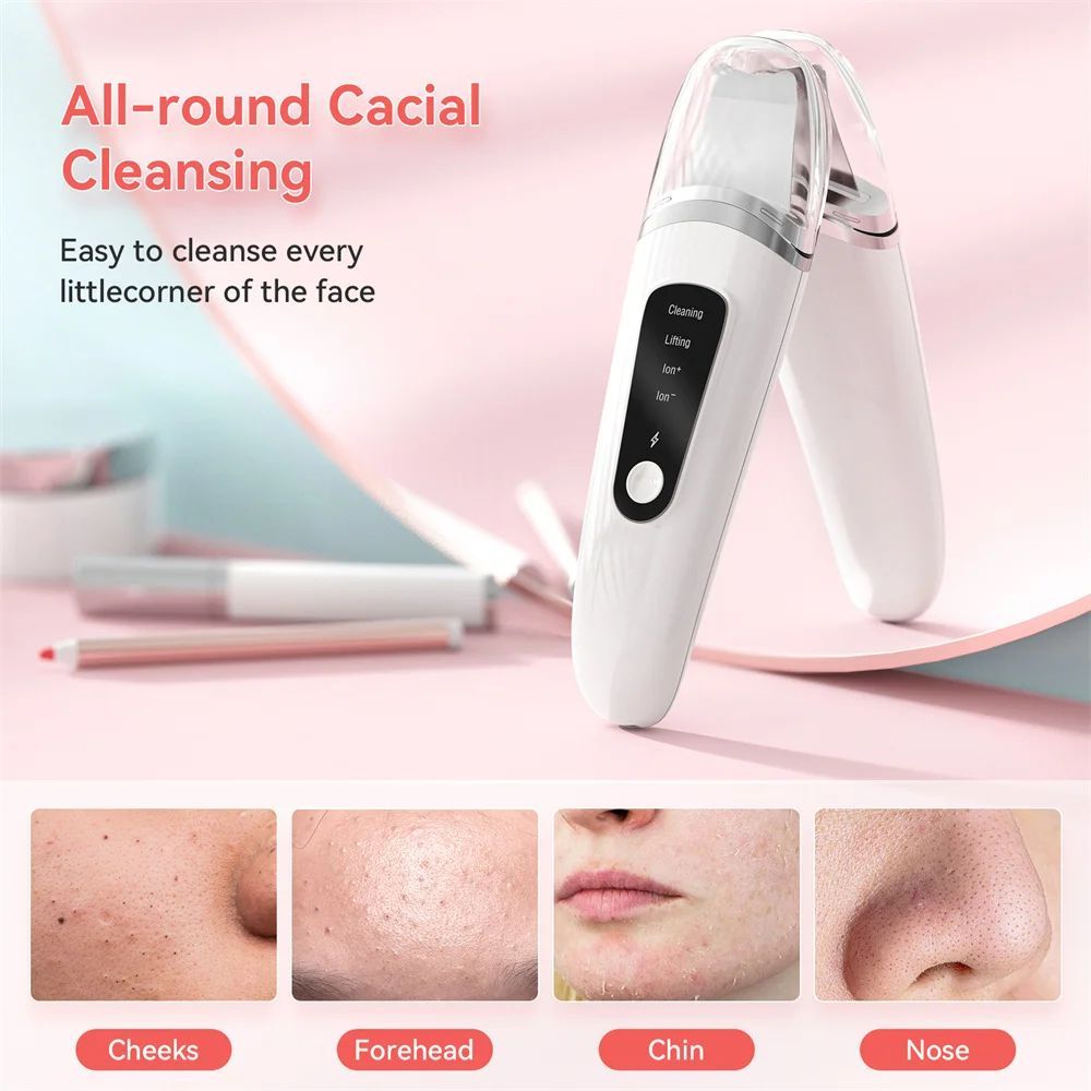 Ultrasonic Skin Scrubber Facial Exfoliator & Blackhead Remover