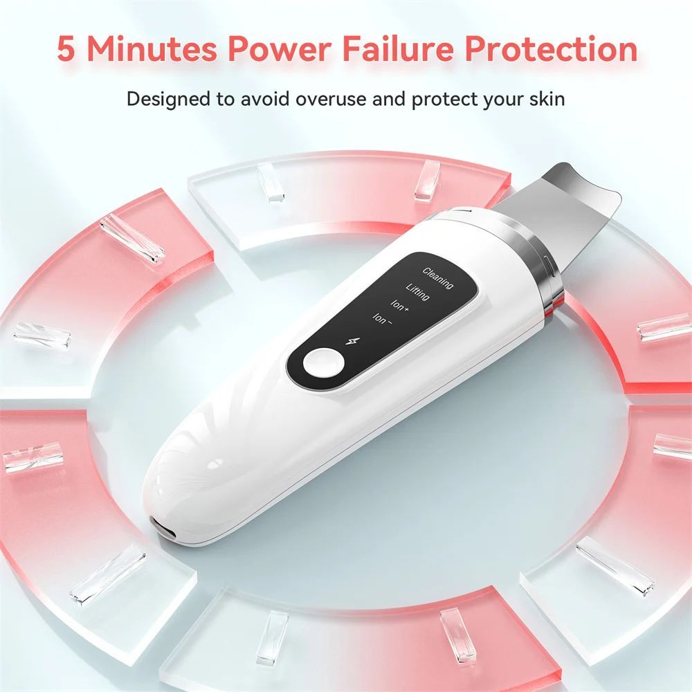 Ultrasonic Skin Scrubber Facial Exfoliator & Blackhead Remover