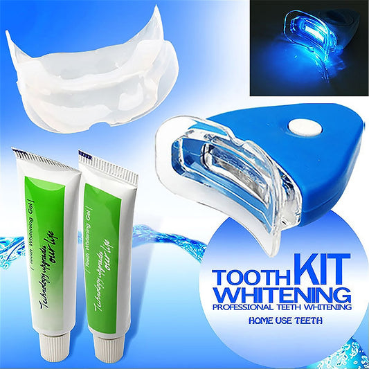 Oral Gel Teeth Whitening System with LED Light
