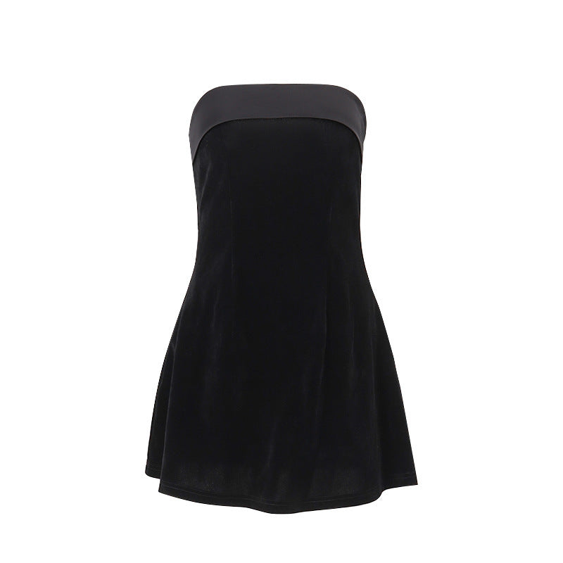 Slim Tube-Top A-Line Dress
