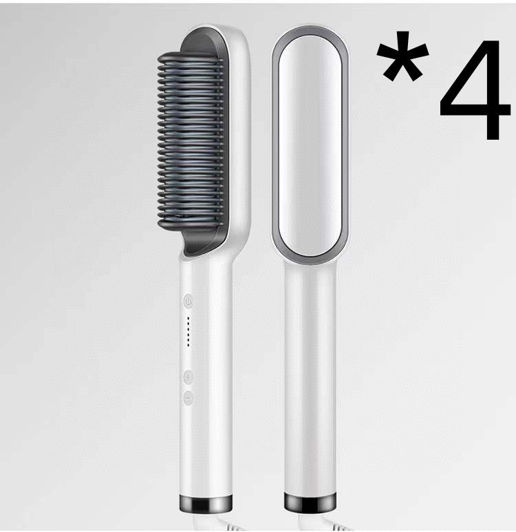 2-in-1 Ionic Hair Straightener & Curling Brush – Style with Ease!