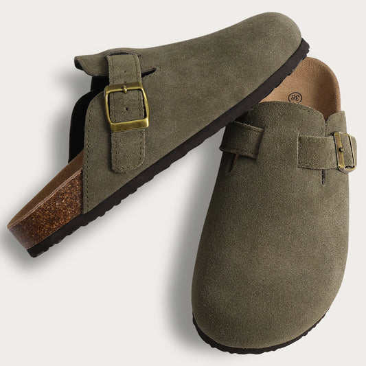 Comfy Suede Arch Support Slides